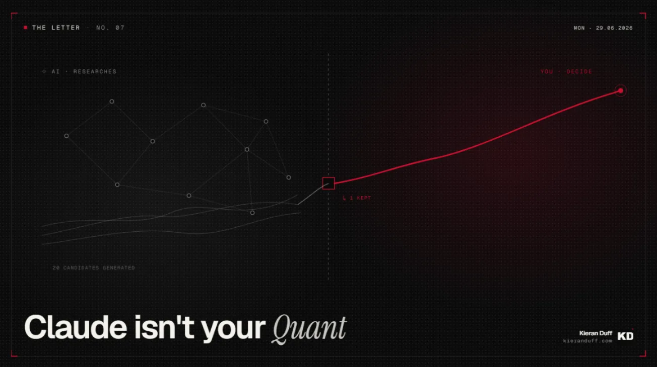 Claude Isn't Your Quant cover image