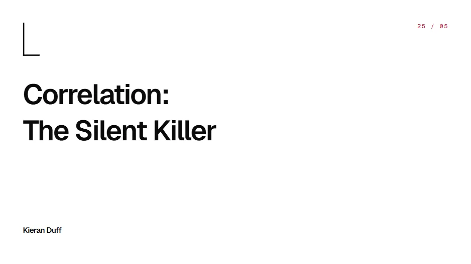 Correlation: the silent killer