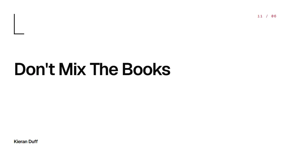 Don't Mix The Books cover image