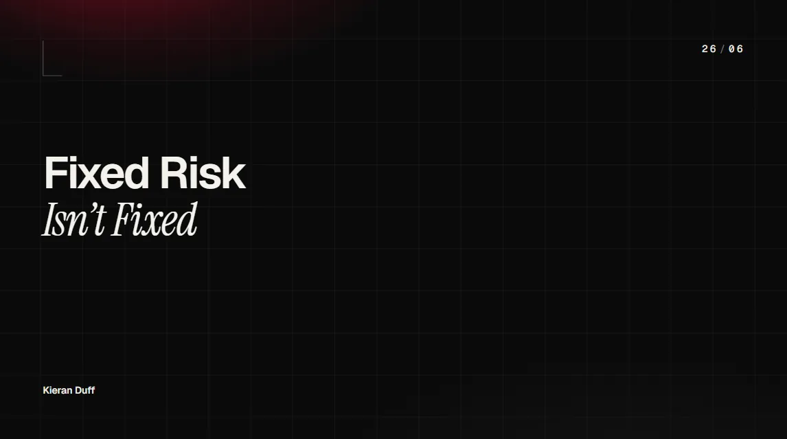Fixed Risk Isn't Fixed cover image